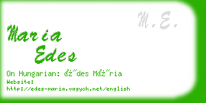 maria edes business card